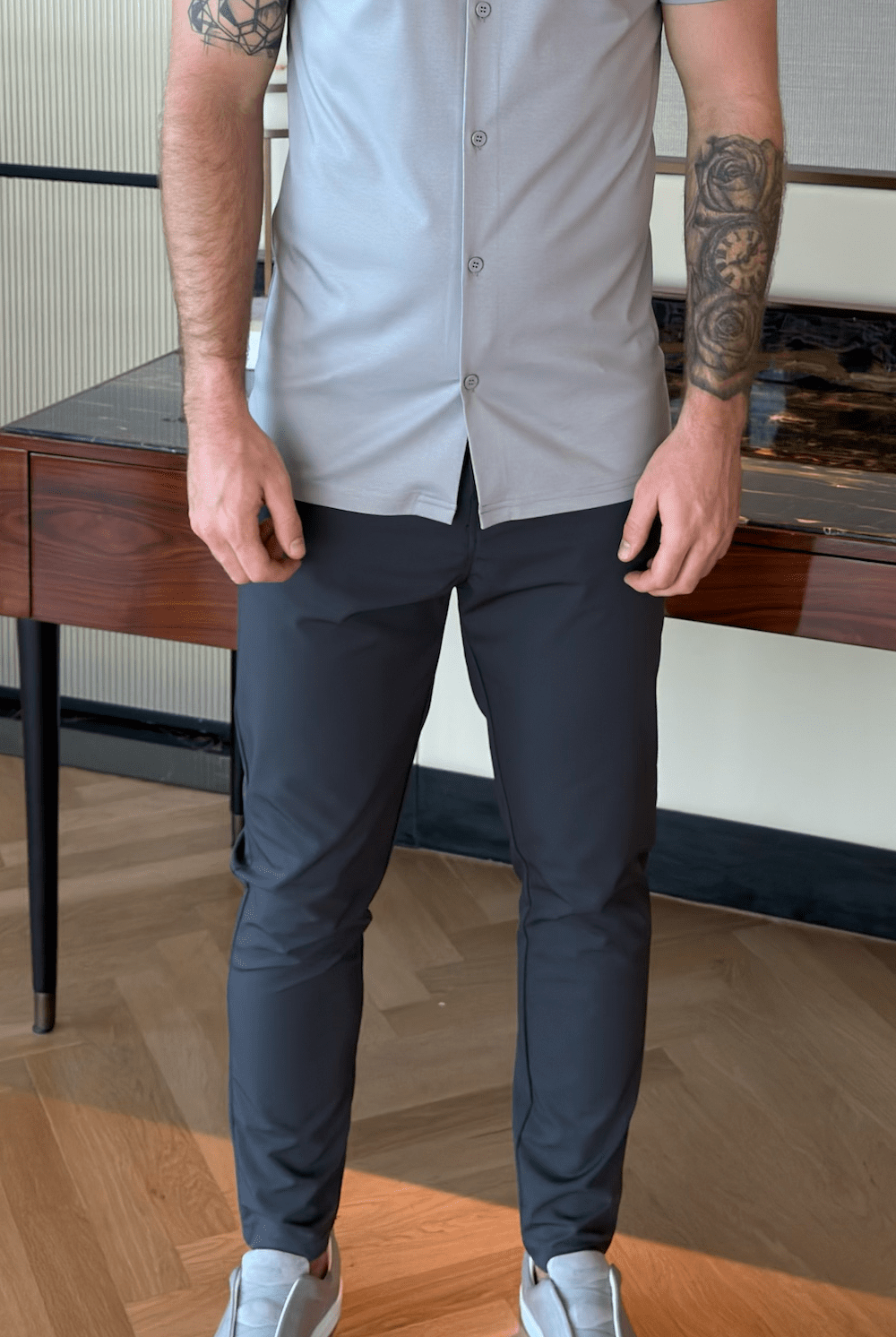 5 Pocket Commuter Trouser - Graphite - Vincentius