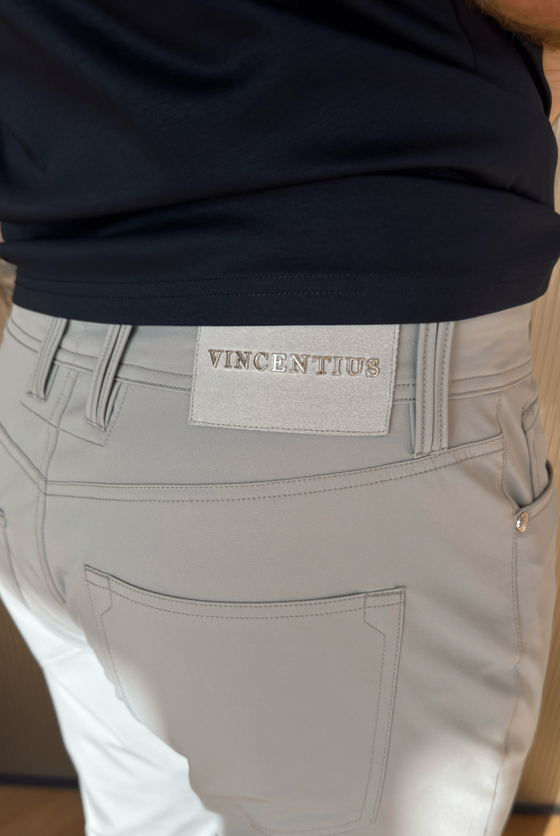 5 Pocket Commuter Trouser - Light Grey - Vincentius