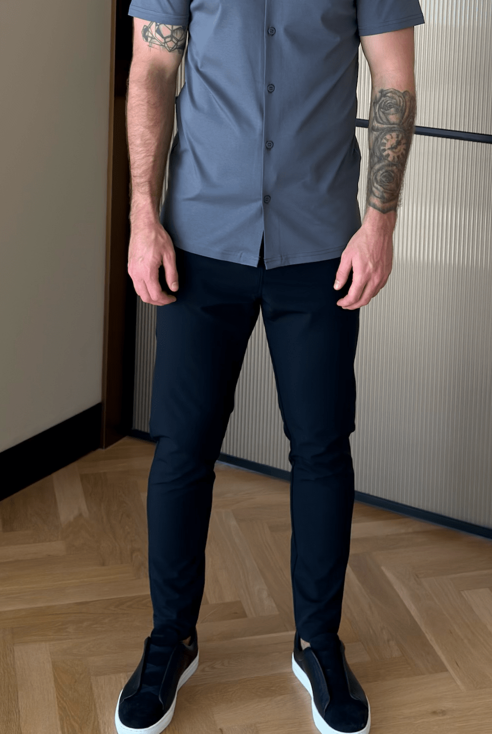 5 Pocket Commuter Trouser - Navy - Vincentius