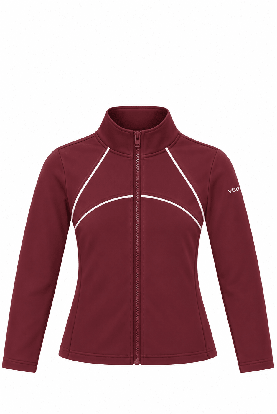 Active Zip Jacket - Burgundy/White - Vincentius