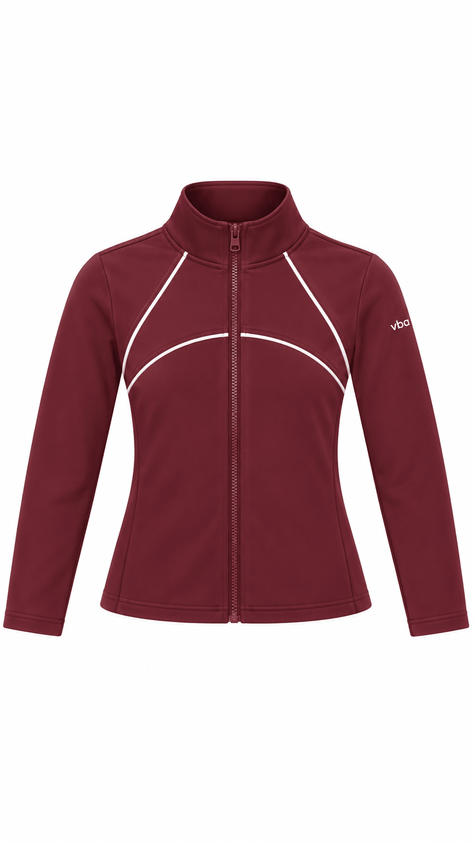 Active Zip Jacket - Burgundy/White - Vincentius