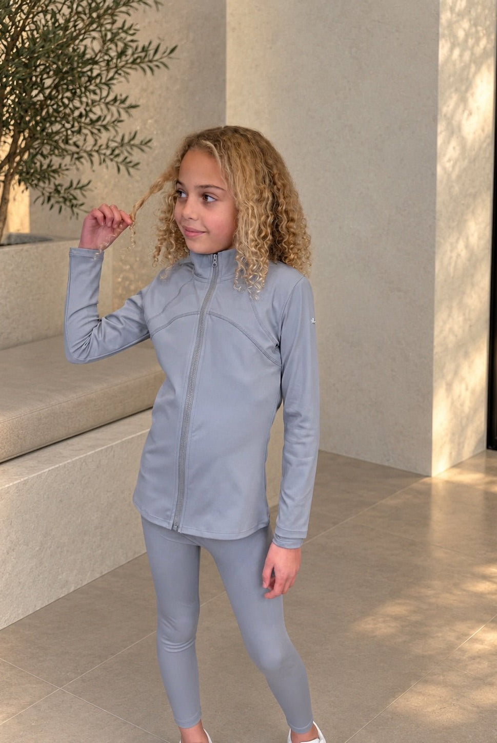 Active Zip Jacket - Grey Mist - Vincentius