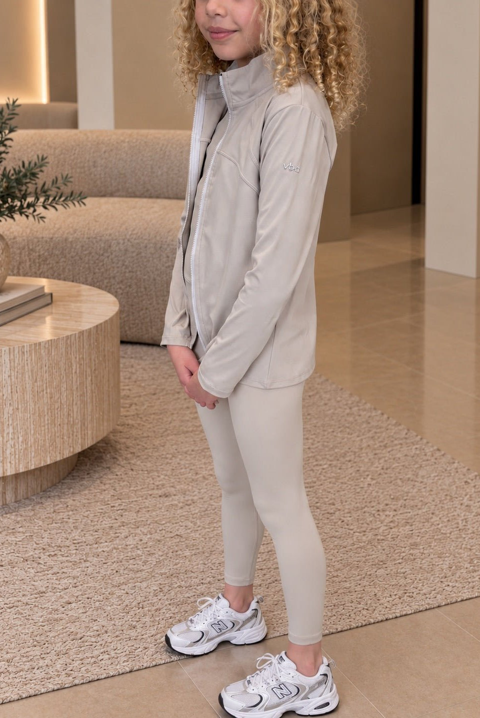 Active Zip Jacket - Warm Latte - Vincentius