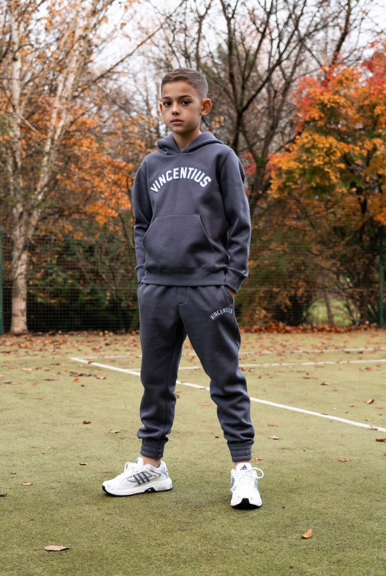 Boys Applique Tracksuit - Airforce Blue - Vincentius