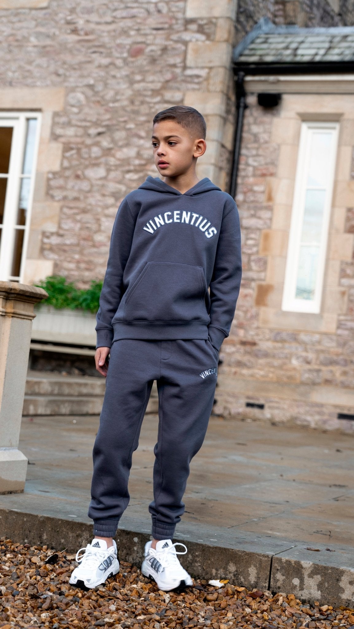 Boys Applique Tracksuit - Airforce Blue - Vincentius
