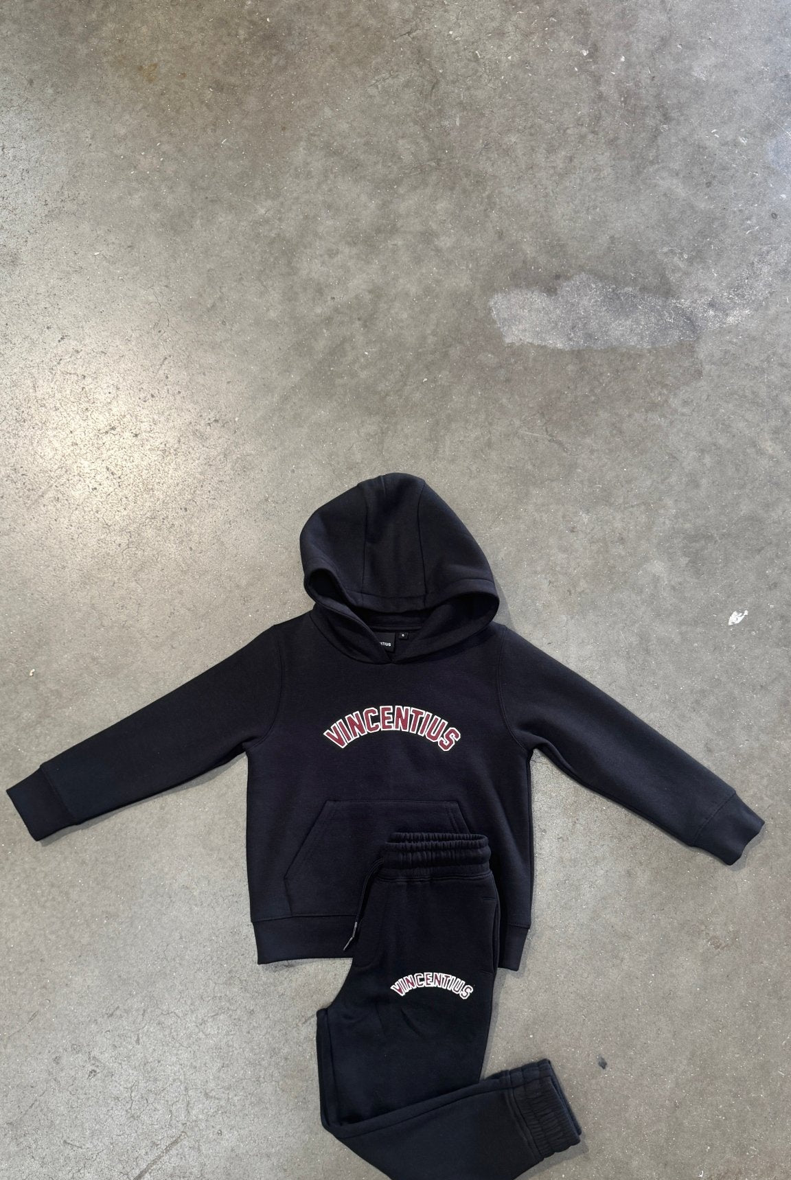 Boys Applique Tracksuit - Black - Vincentius