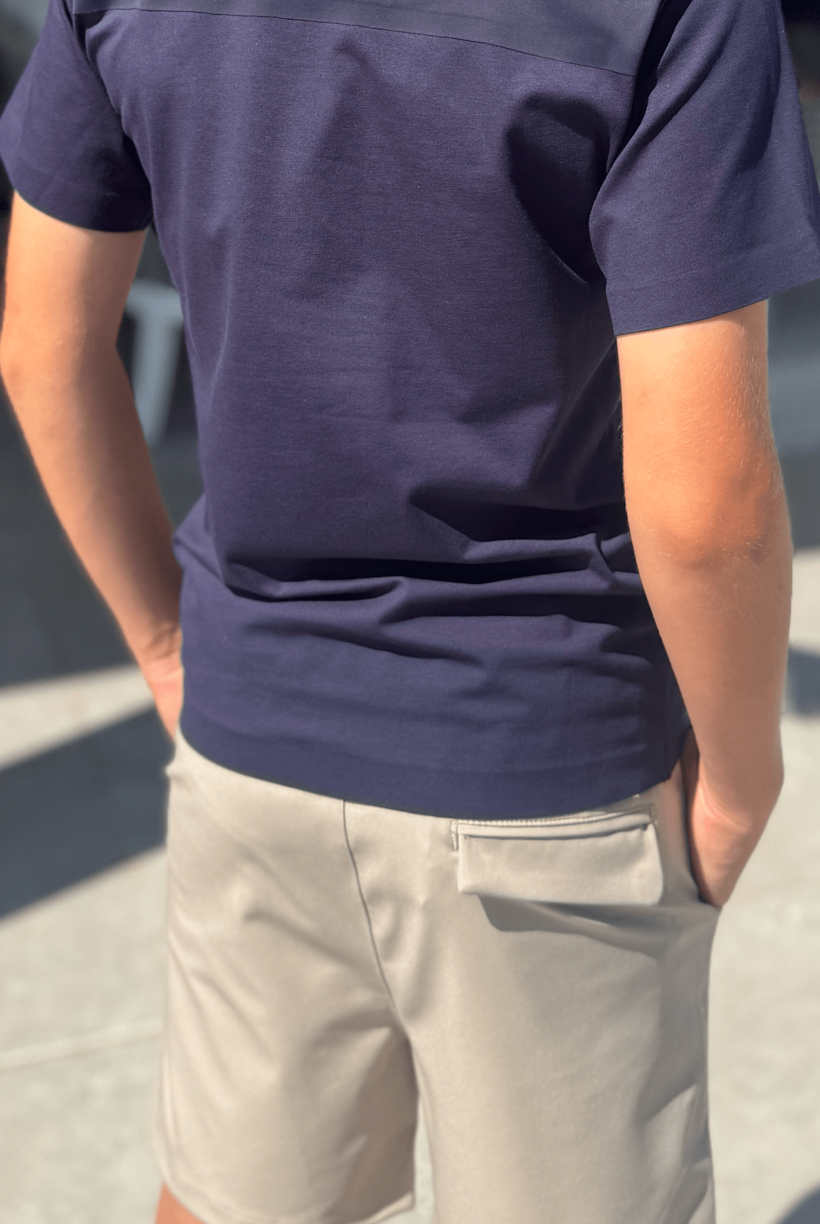 Boy's Commuter Shorts - Beige - Vincentius