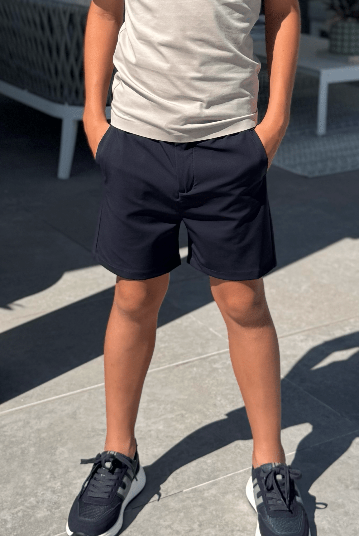 Boy's Commuter Shorts - Navy - Vincentius