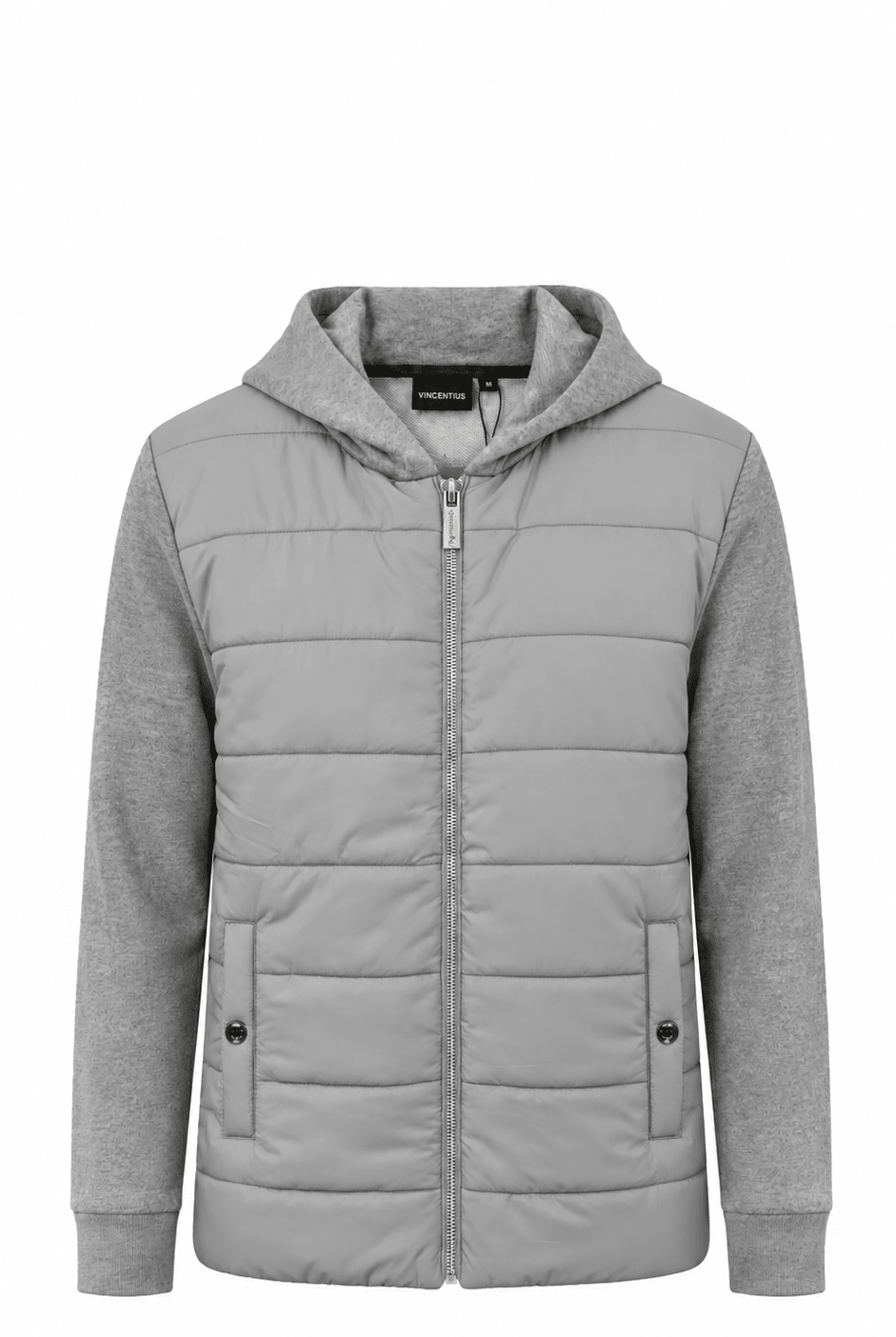 Boy's Hybrid Jacket - Grey Marl - Vincentius