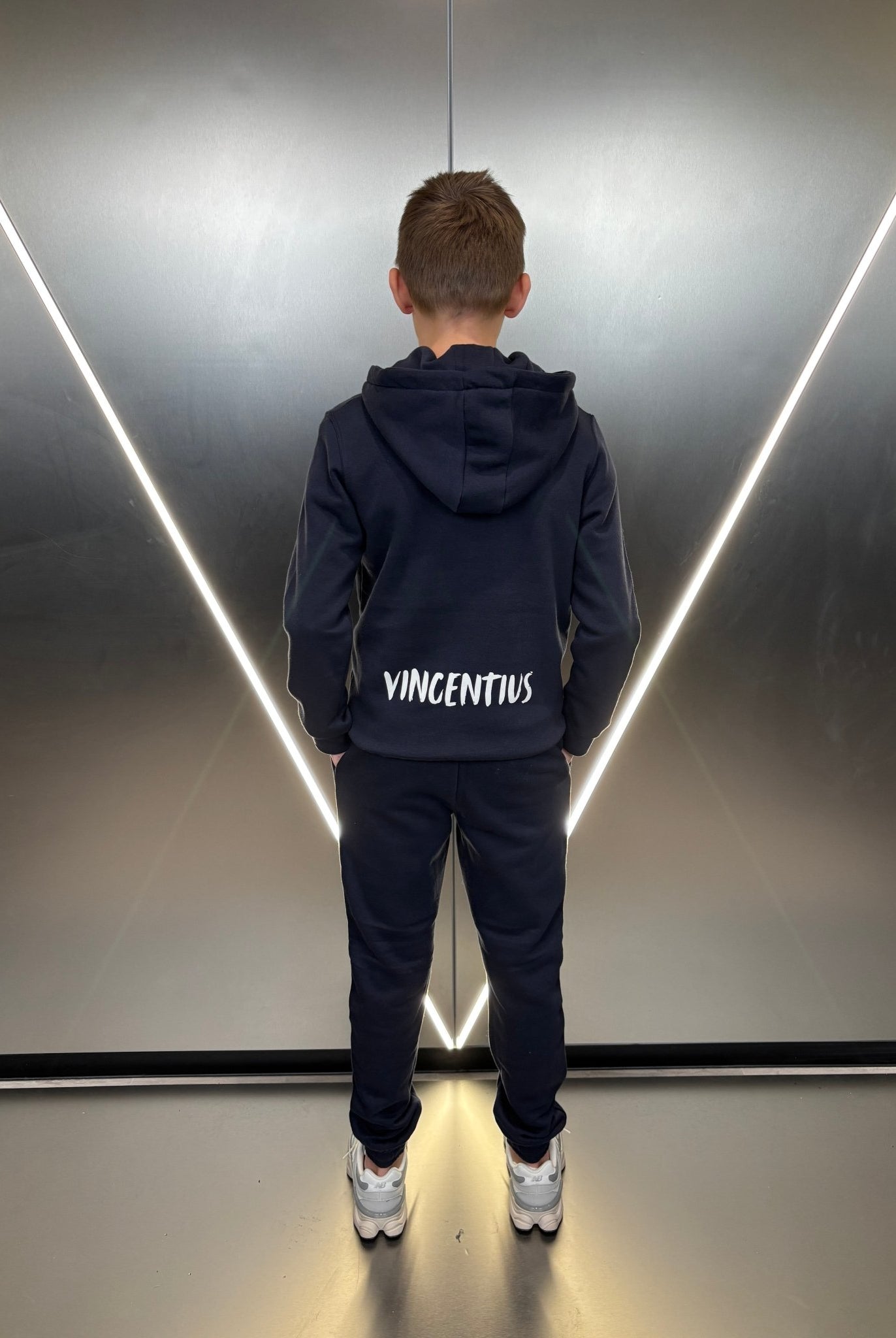 Boy's Paintbrush Tracksuit - Navy - Vincentius
