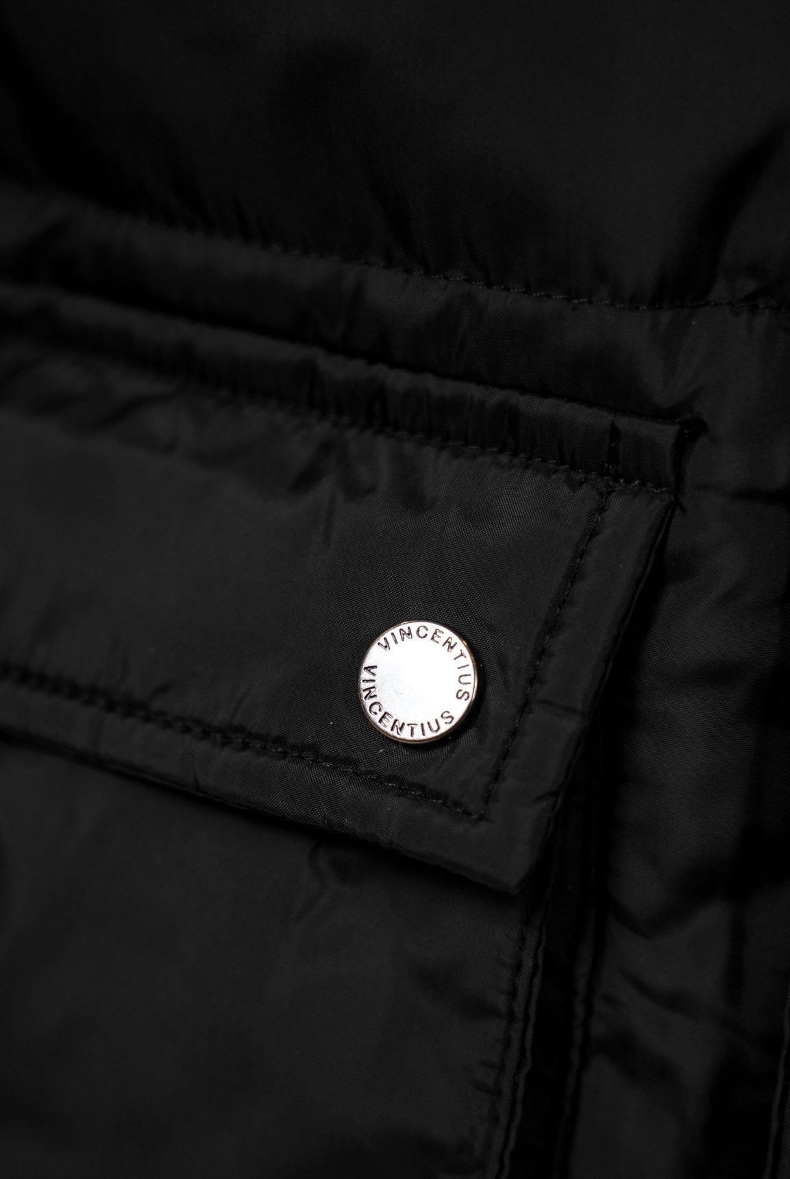 Boy's Premium Short Puffer - Black - Vincentius