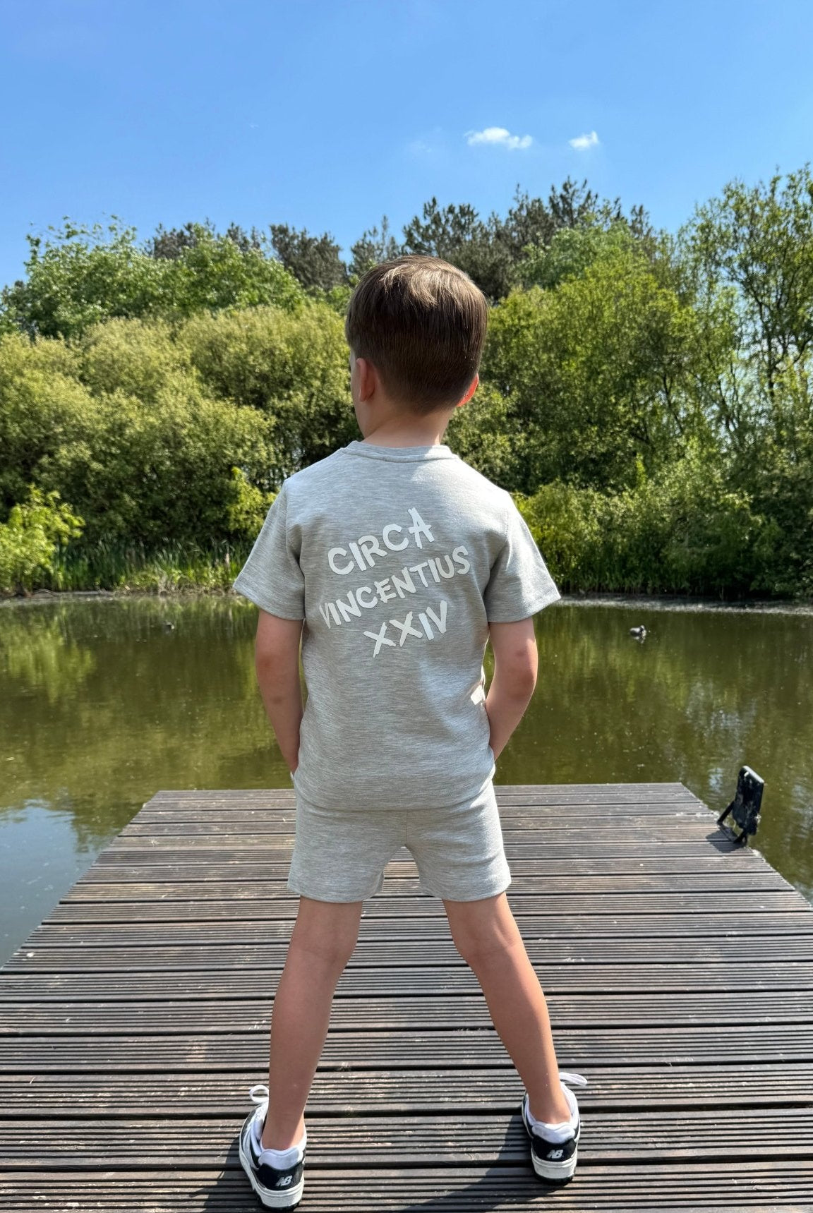 Boy's Relaxed Circa XXIV Set - Grey Marl - Vincentius