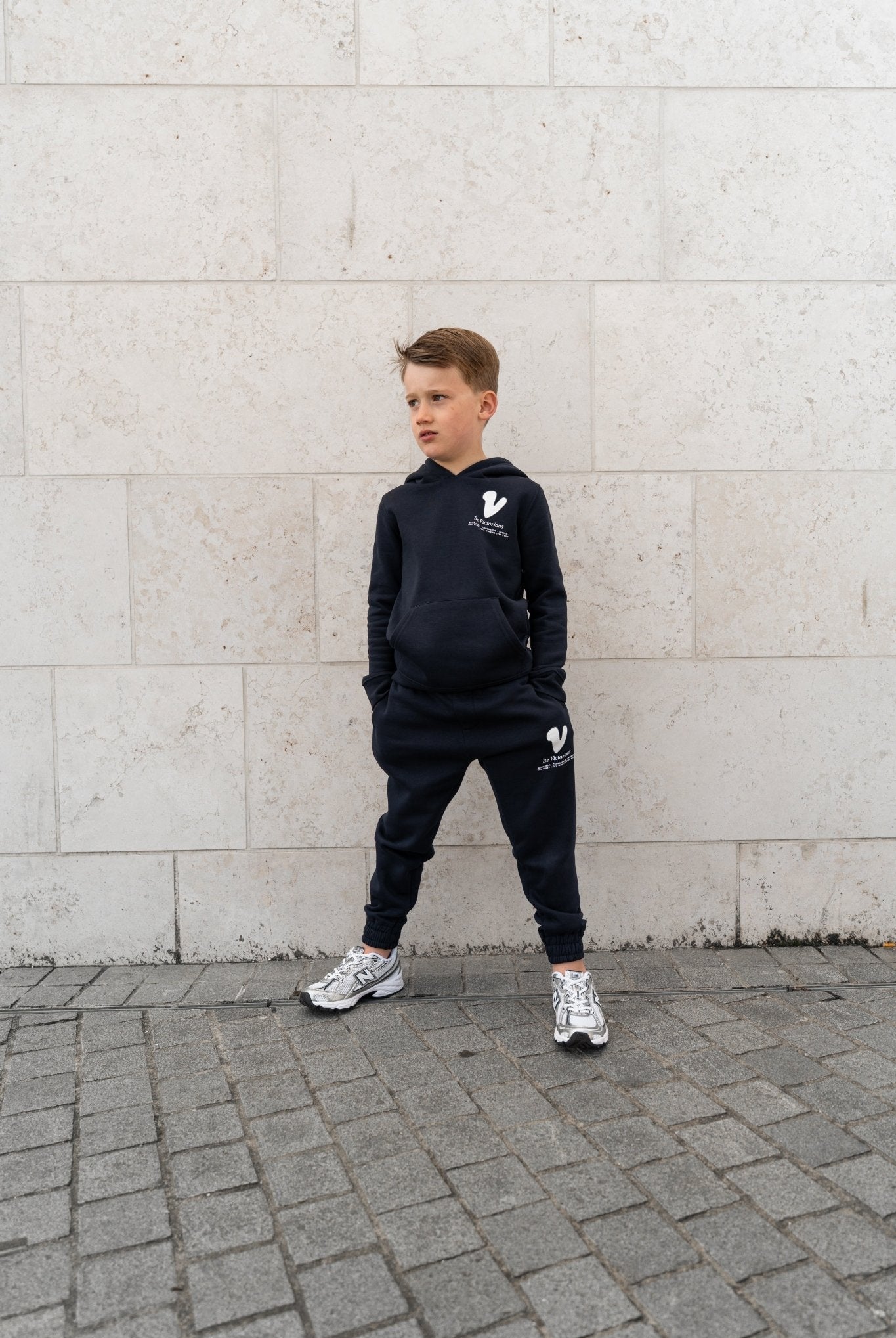 Boy's Subway Graffiti Tracksuit - Navy - Vincentius