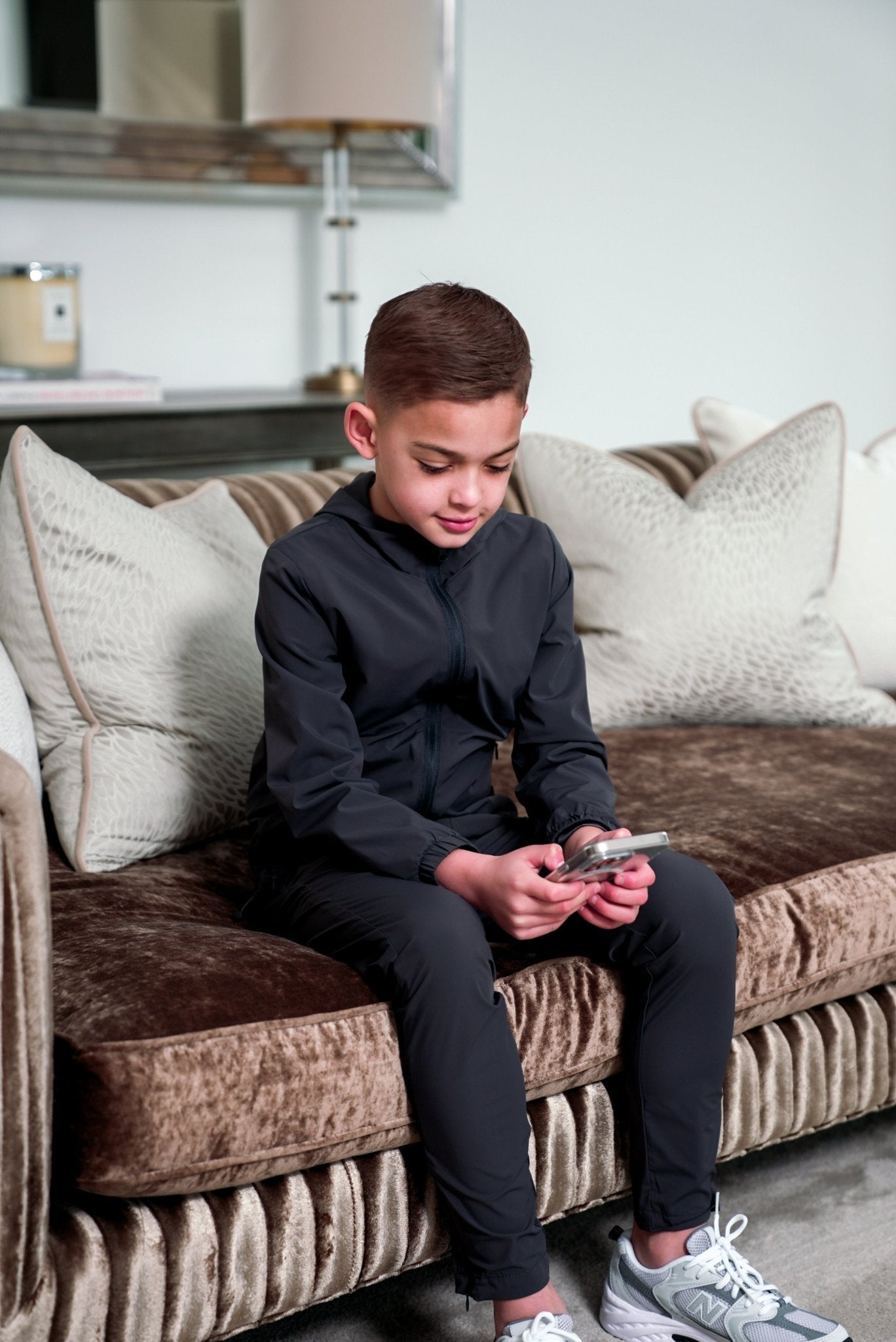 Boy's Transitional Tracksuit - Slate Grey - Vincentius