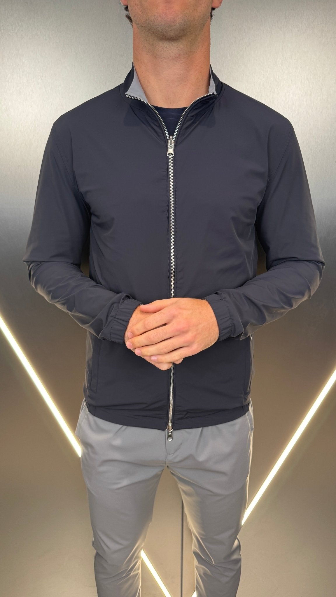 Commuter Reverse Jacket - Navy/Stone - Vincentius