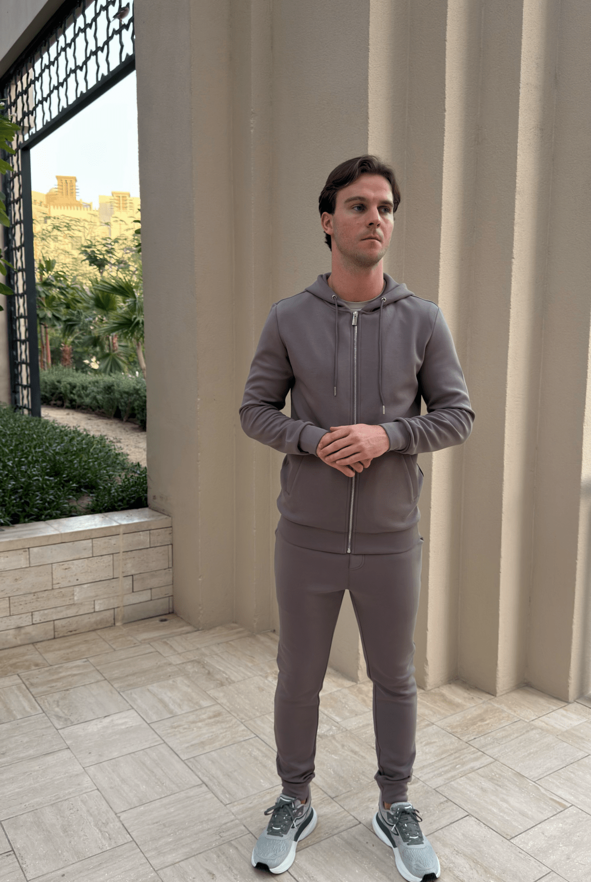 Commuter Zip Through Hoodie - Slate - Vincentius