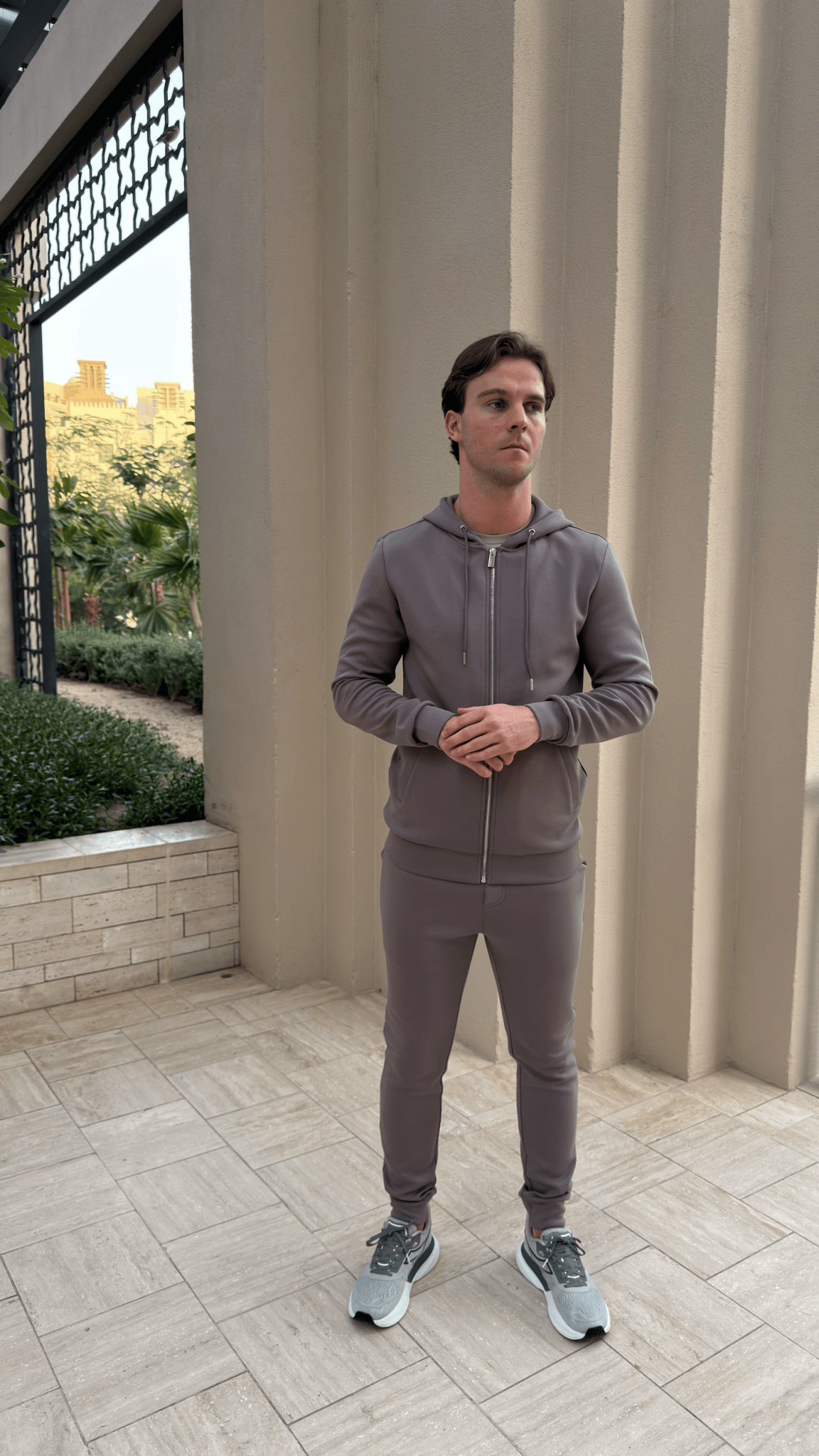 Commuter Zip Through Hoodie - Slate - Vincentius