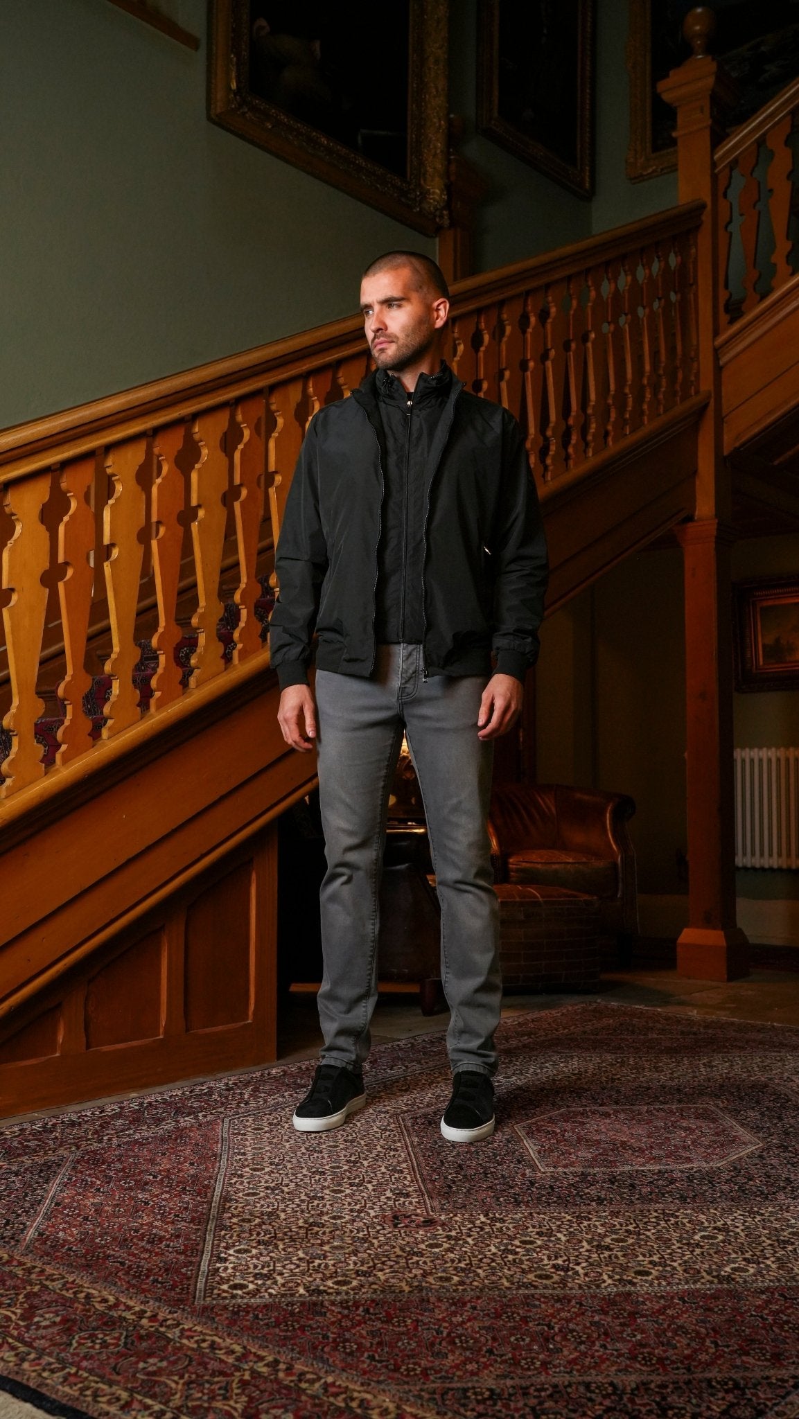 Double Layer Jacket - Black - Vincentius