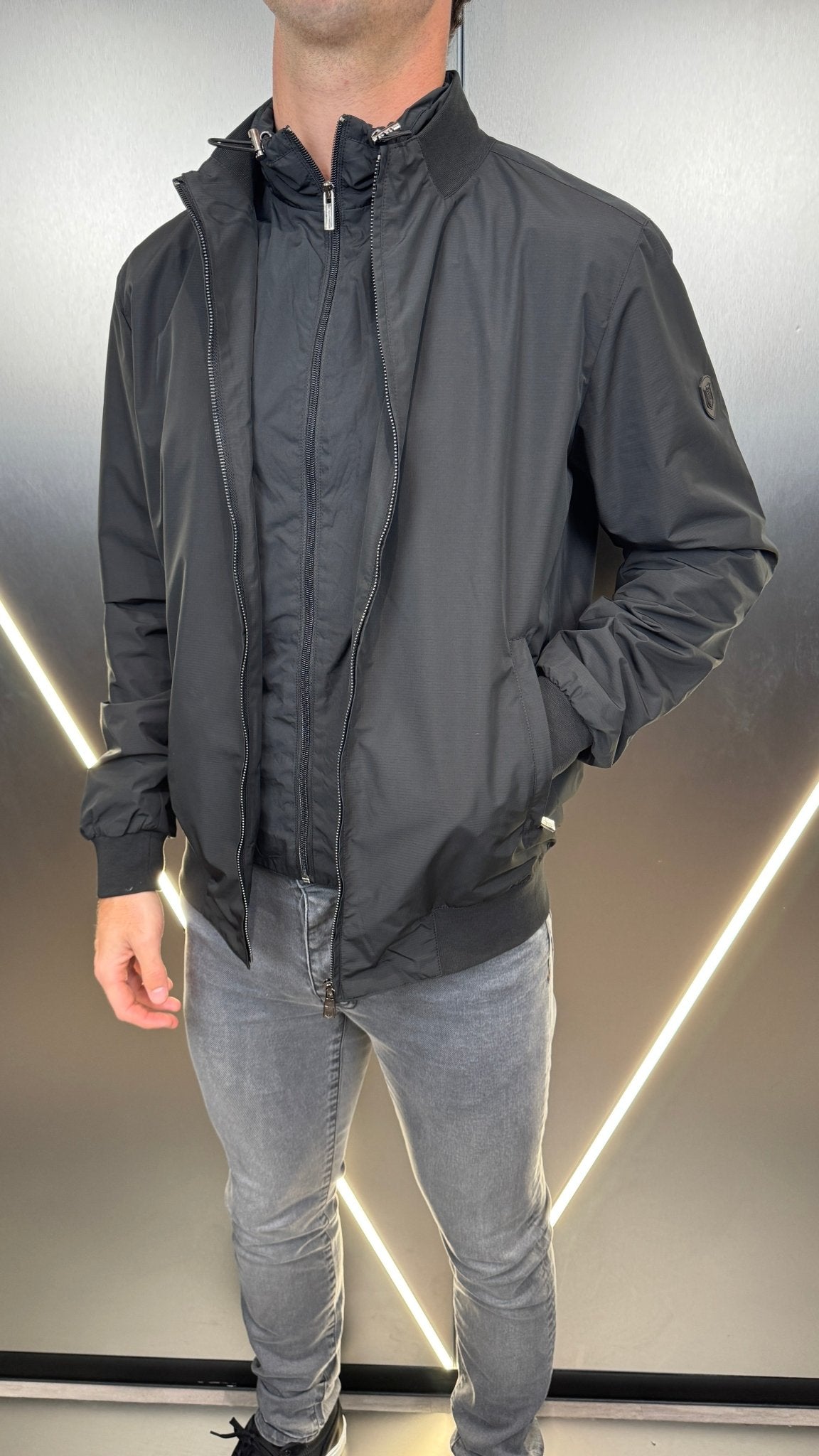 Double Layer Jacket - Black - Vincentius