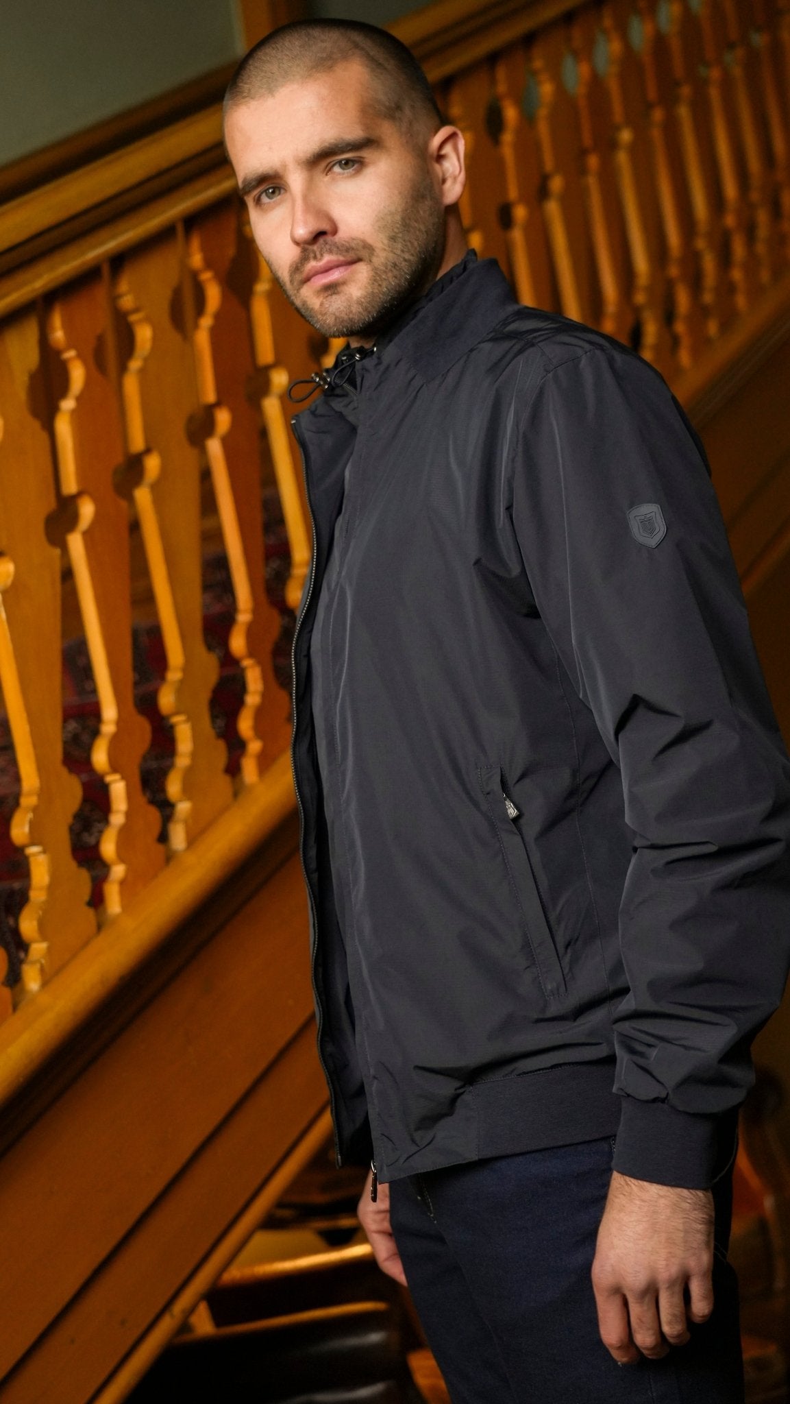 Double Layer Jacket - Navy - Vincentius