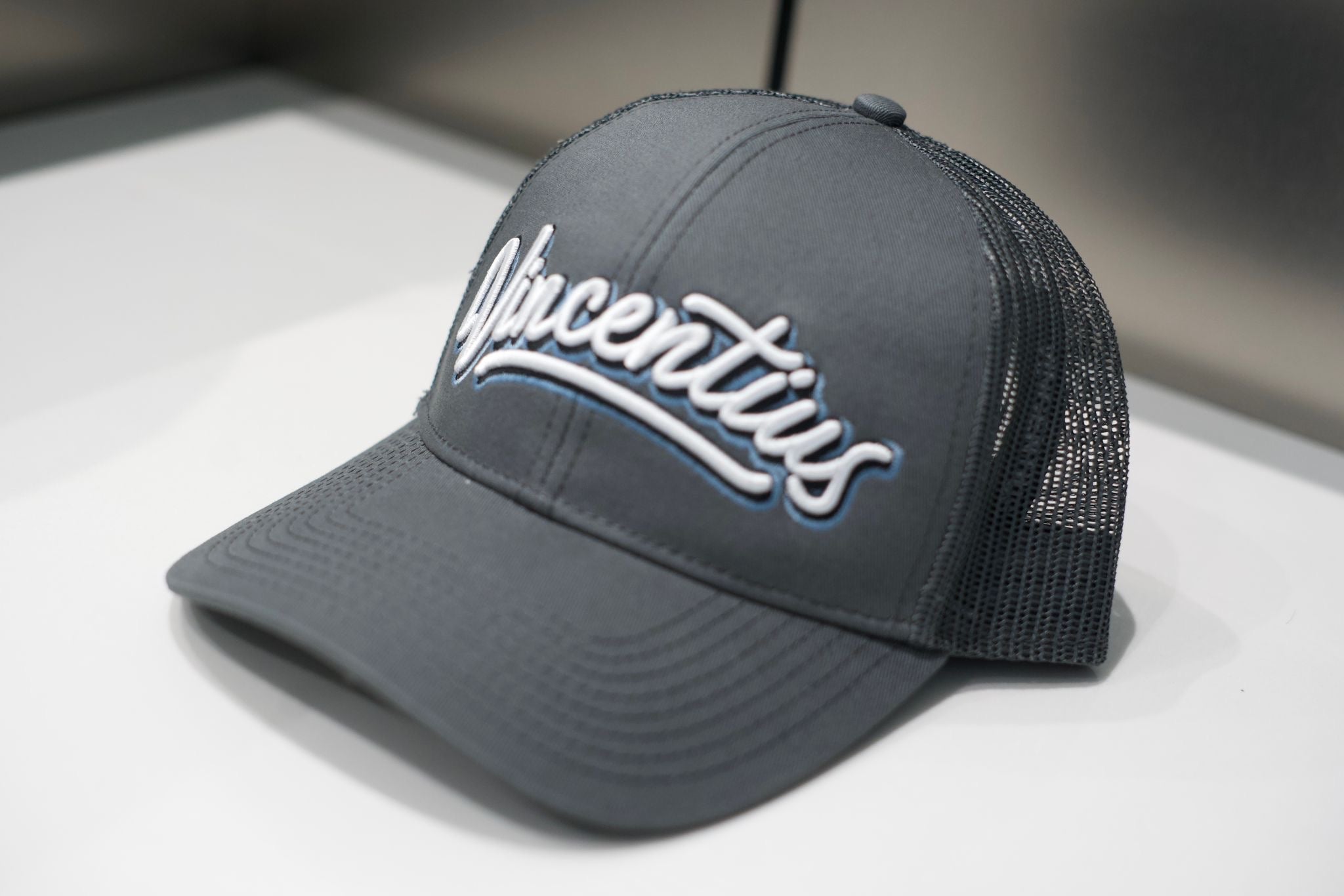 Graffiti Trucker Cap - Grey (PRE - ORDER NOW, EXPECTED MID JUNE) - Vincentius