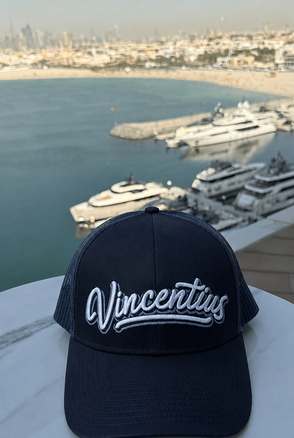 Graffiti Trucker Cap - Navy - Vincentius
