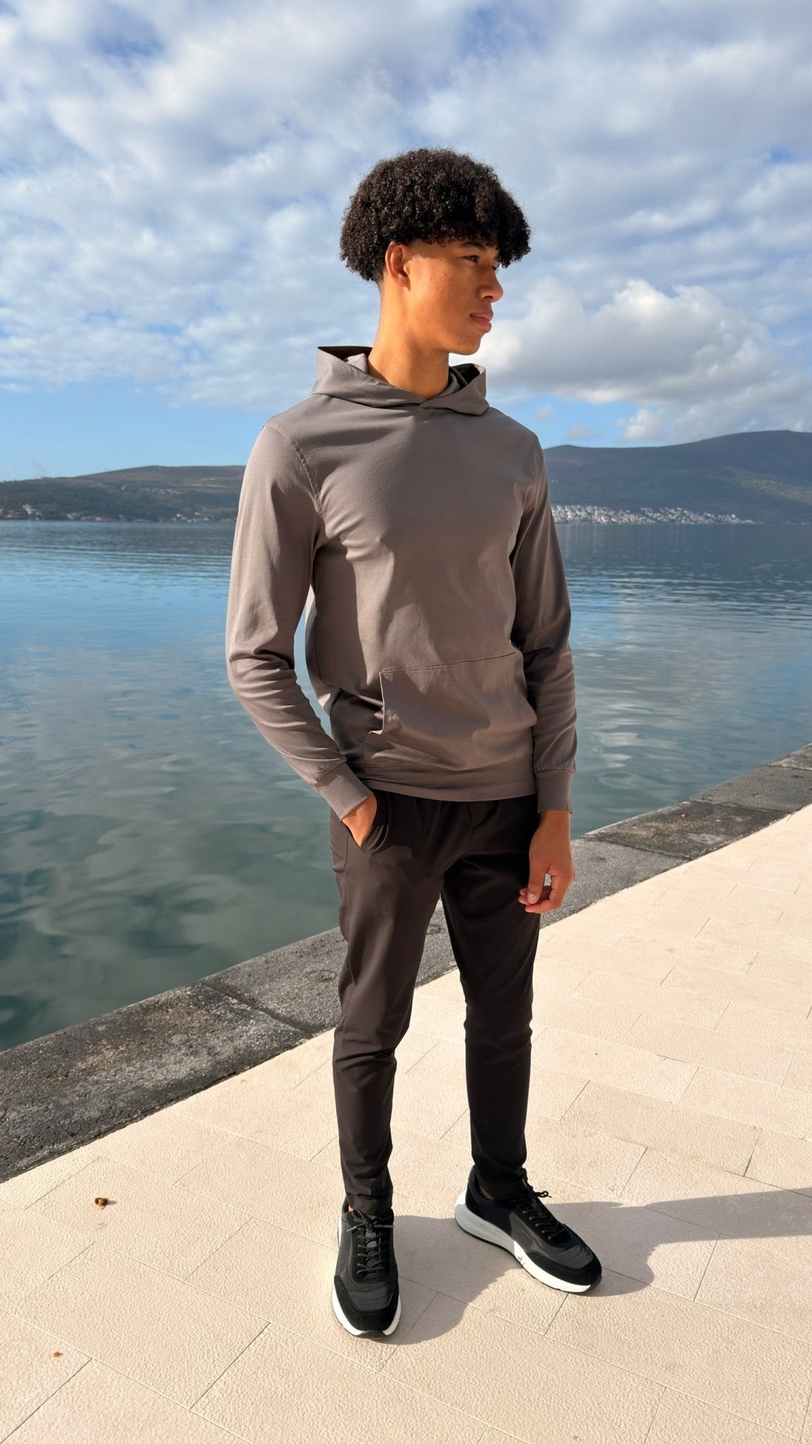 Luxury Mercerised Hoodie - Charcoal - Vincentius
