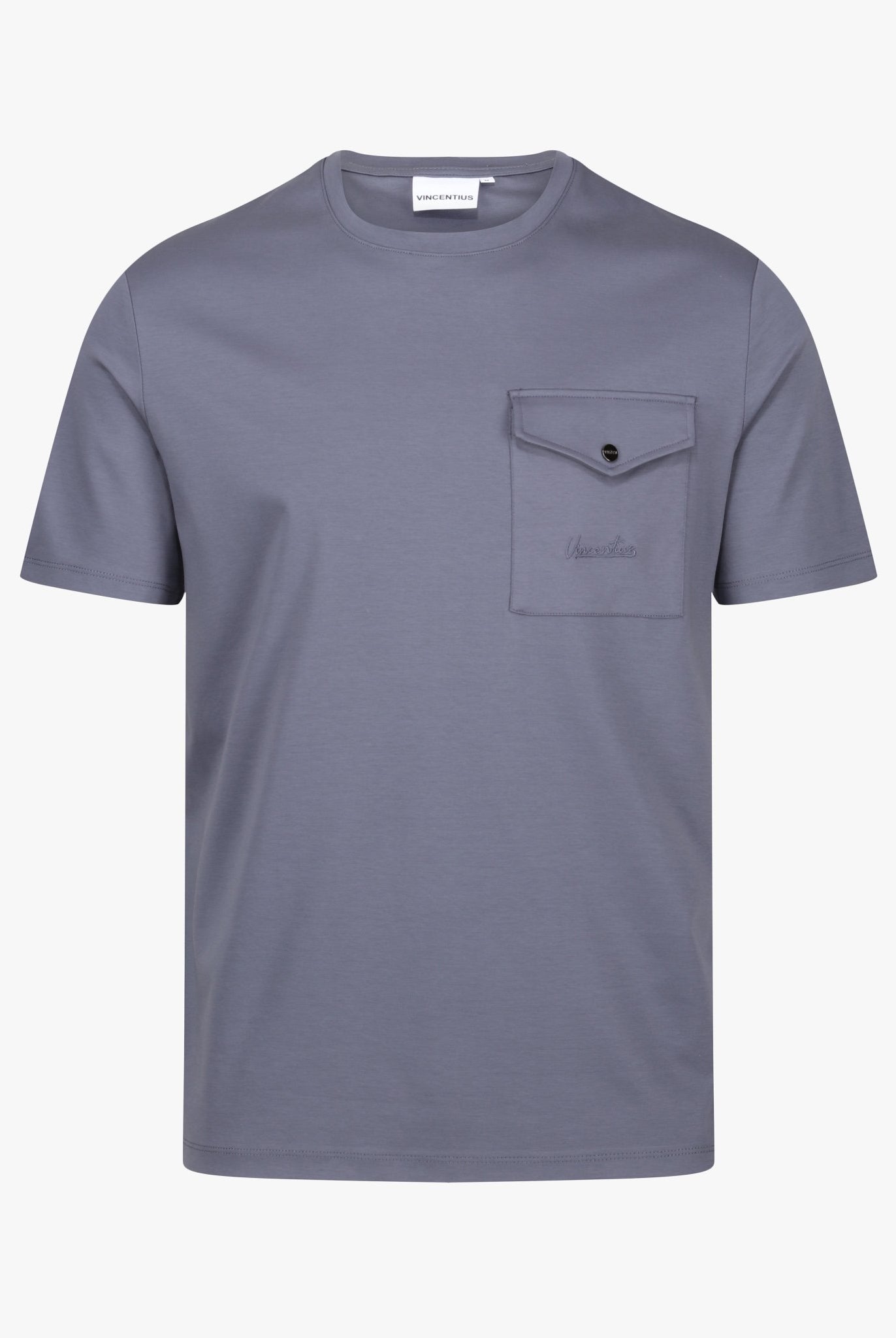 Luxury Mercerised Pocket Logo T-Shirt - Ombre - Vincentius