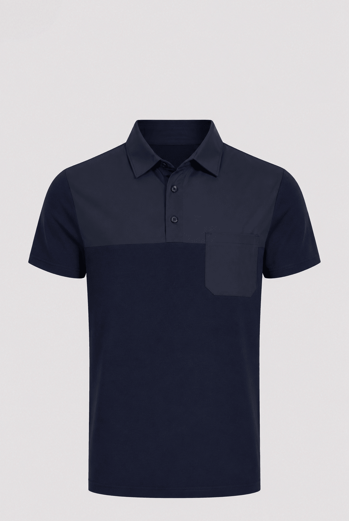 Luxury Vertex Panel Polo - Navy - Vincentius