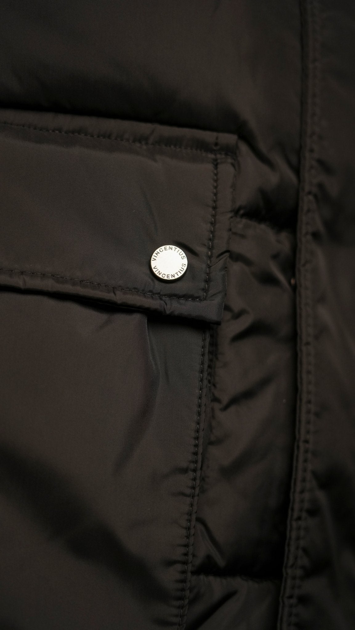 Premium Short Puffer - Black - Vincentius