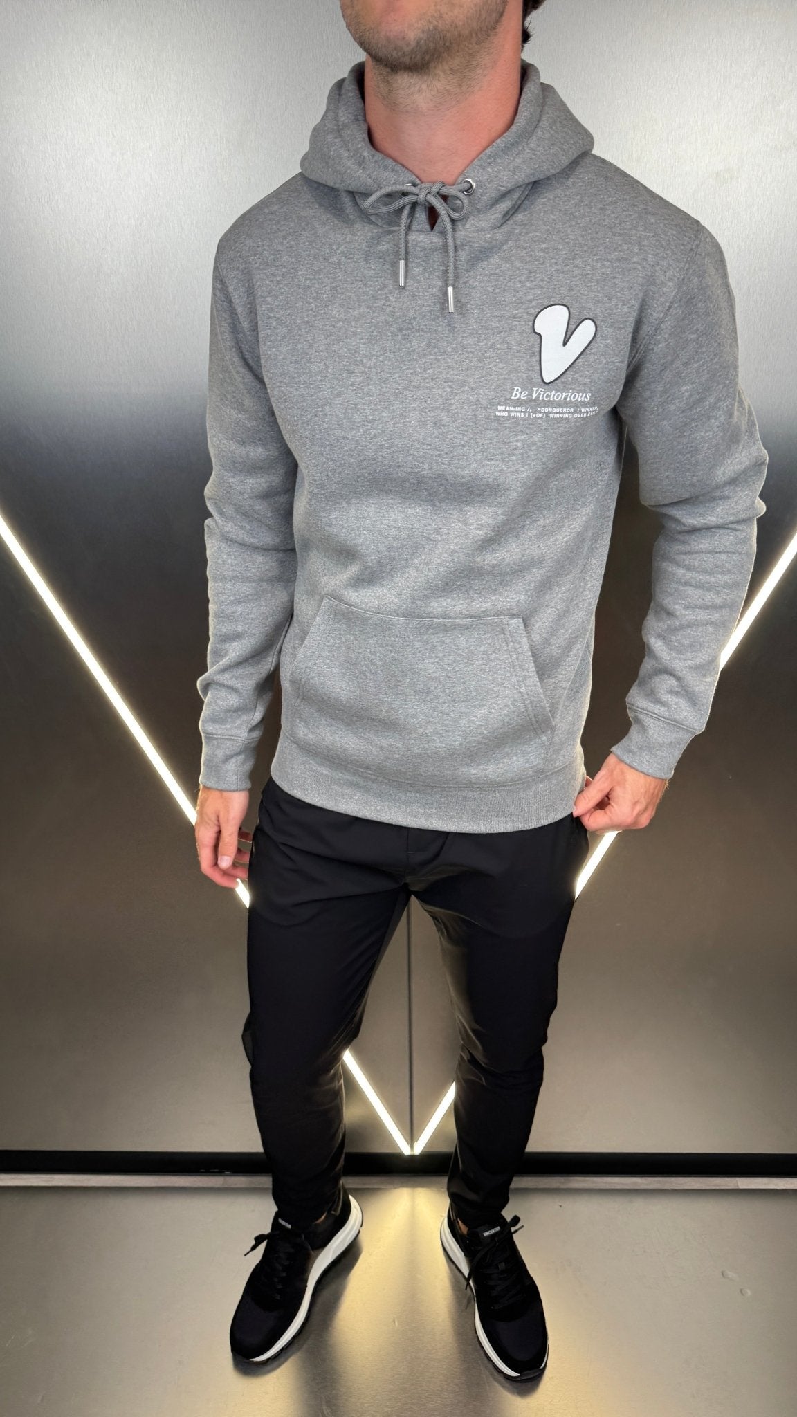 Subway Graffiti Hoodie - Grey Marl - Vincentius