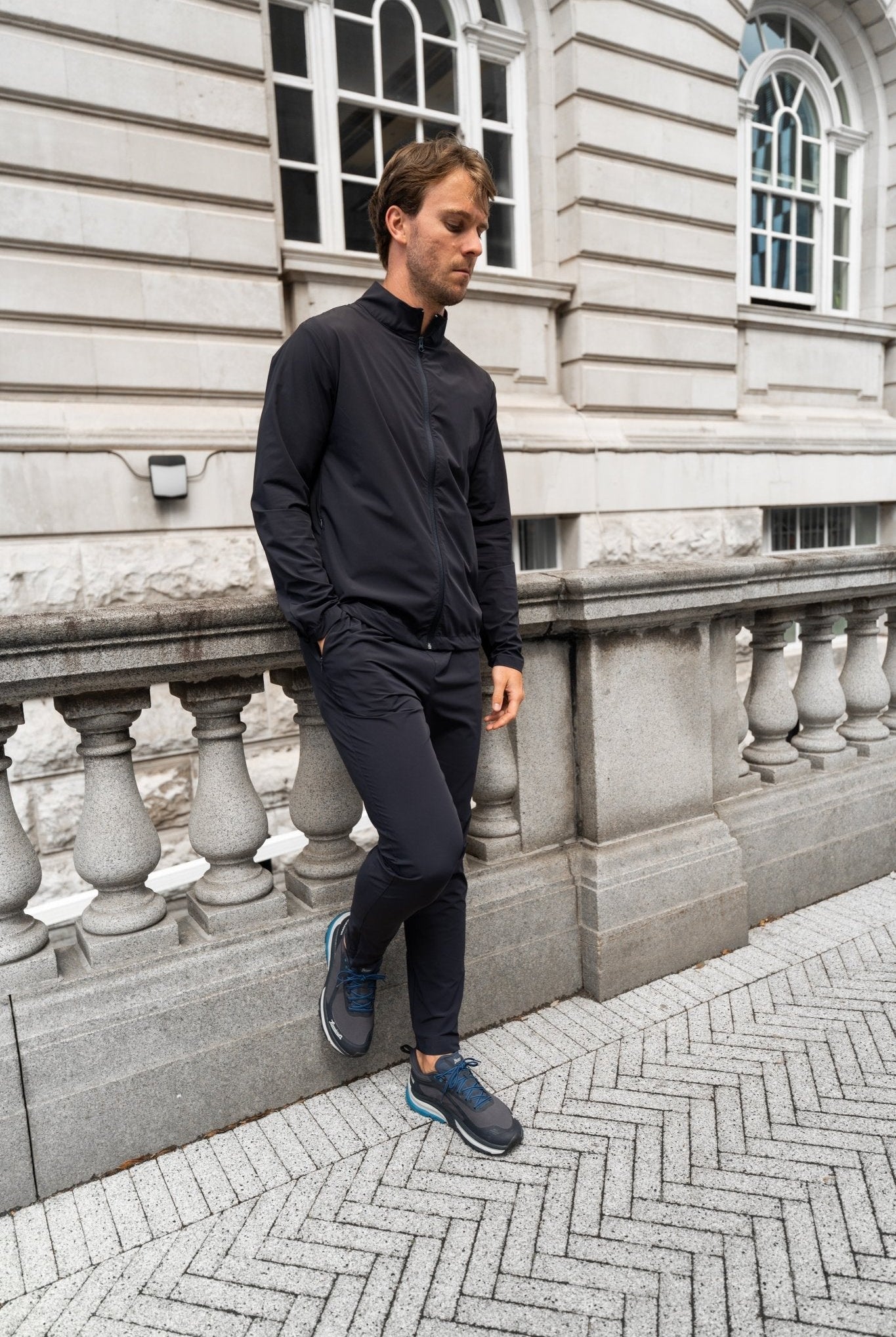 Transitional Full Zip Tracksuit - Navy - Vincentius