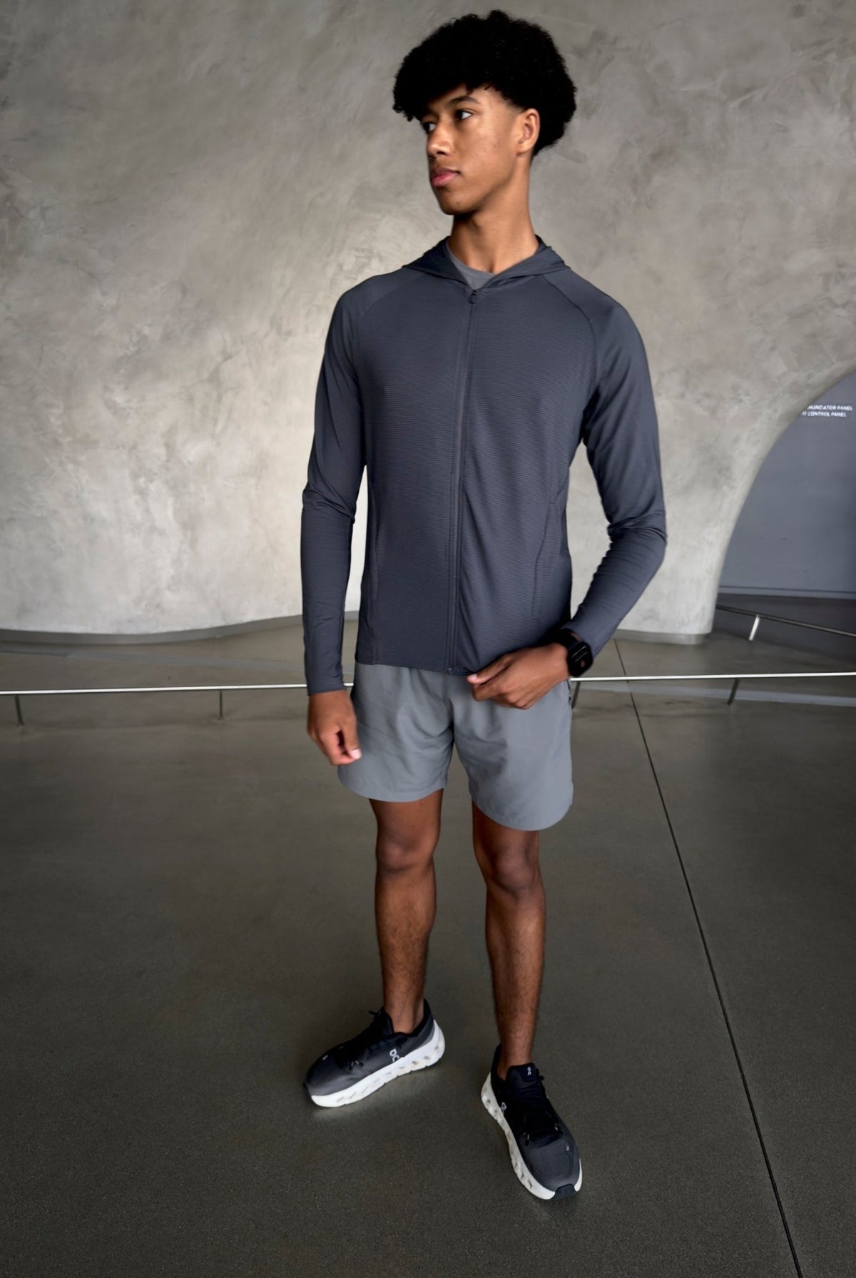 Transitional Performance Full Zip Hoodie - Graphite - Vincentius