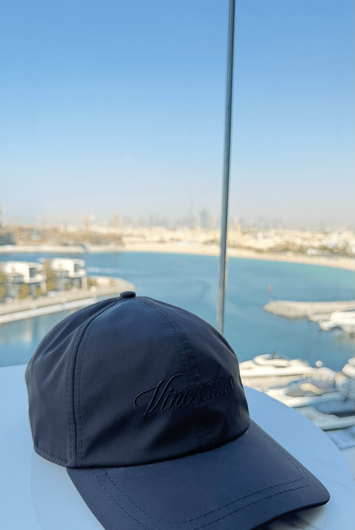 Transitional Script Cap - Charcoal - Vincentius