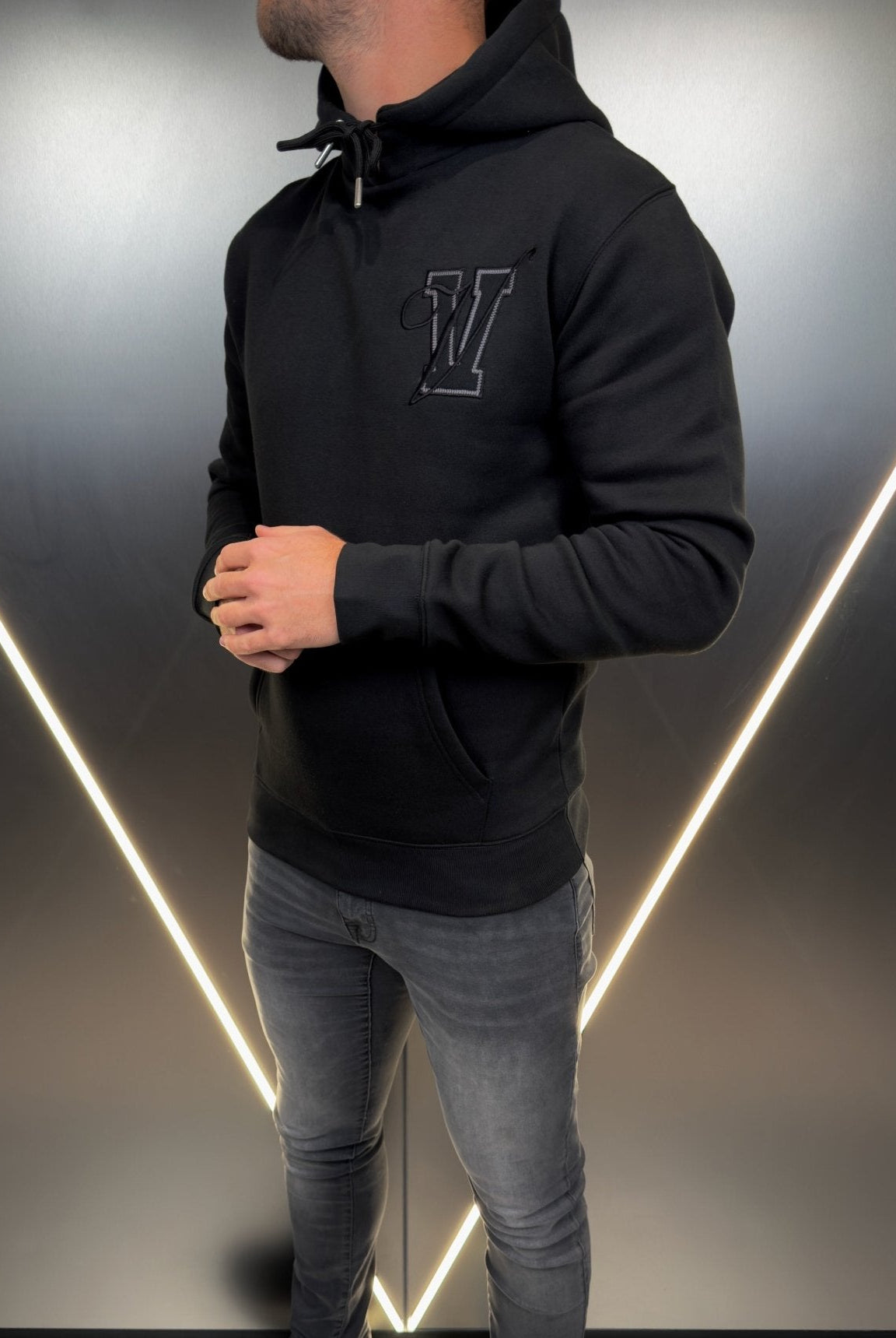 Varsity Luxe Hoodie - Black (DISPATCH 18/10/24) - Vincentius