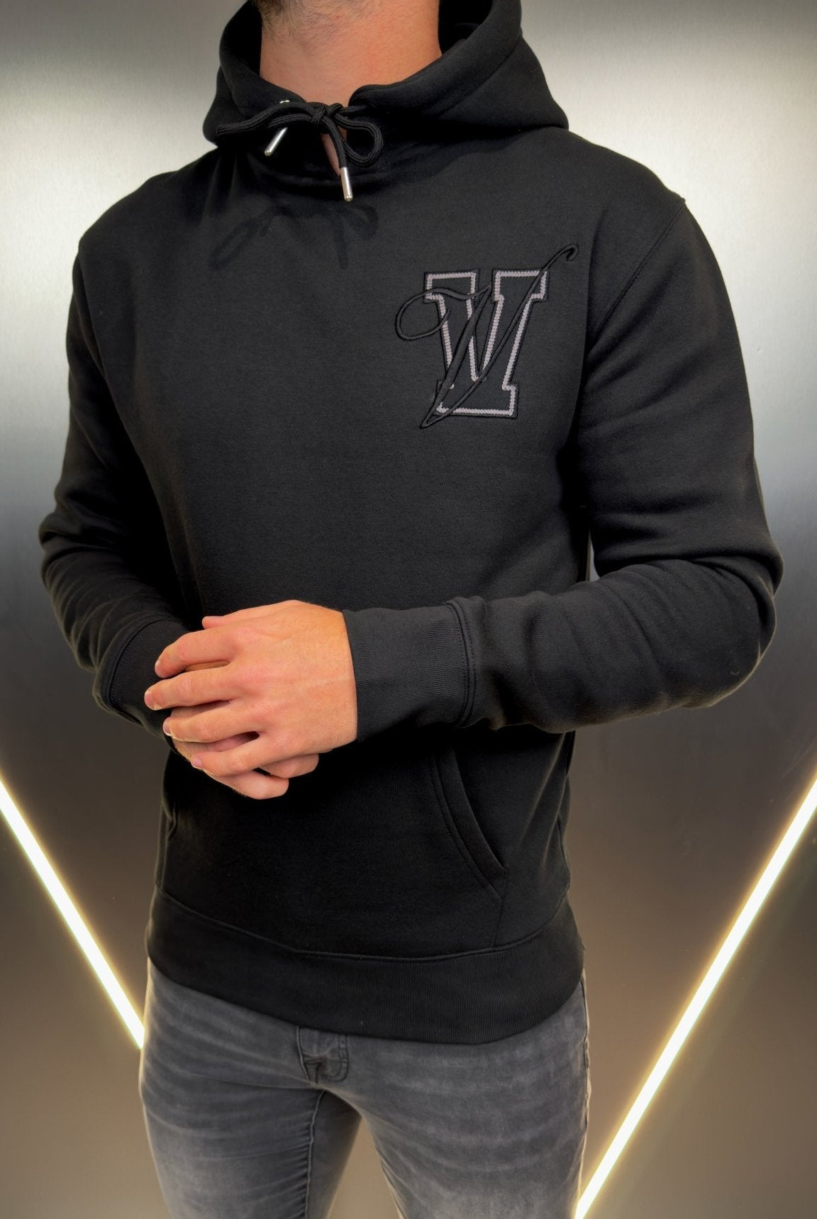 Varsity Luxe Hoodie - Black (DISPATCH 18/10/24) - Vincentius