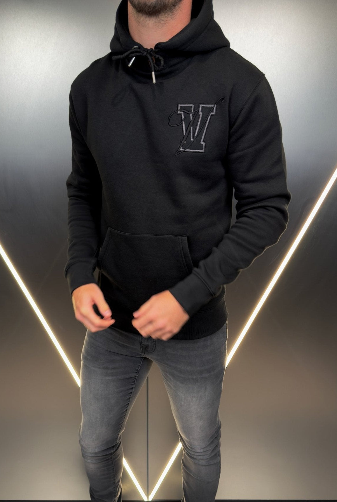 Varsity Luxe Hoodie - Black (DISPATCH 18/10/24) - Vincentius