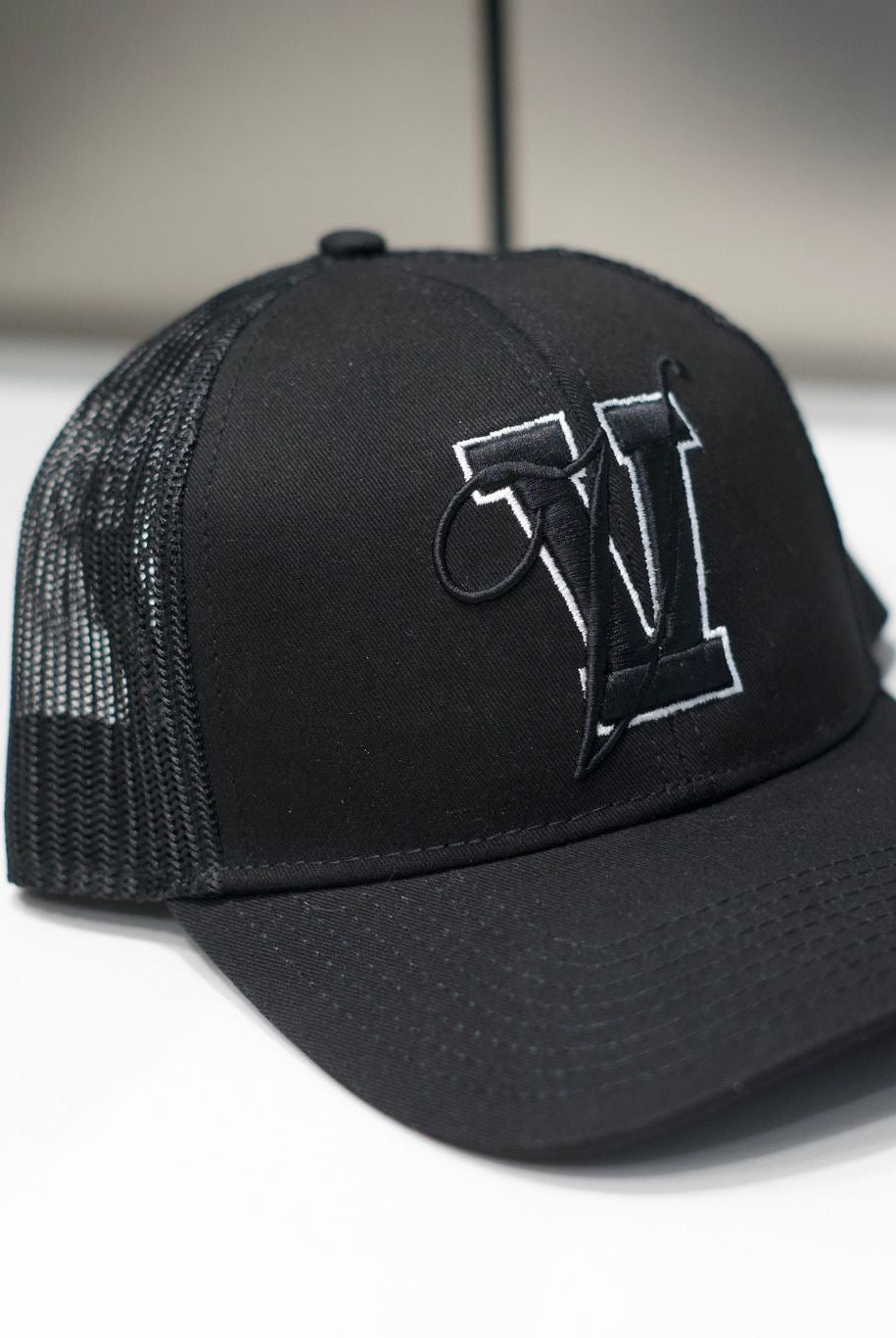 Varsity Trucker Cap - Black (PRE - ORDER NOW, EXPECTED MID JUNE) - Vincentius