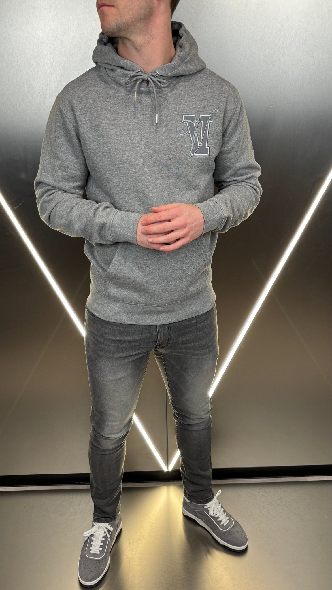 Varsity V2 Luxe Hoodie - Grey Marl - Vincentius