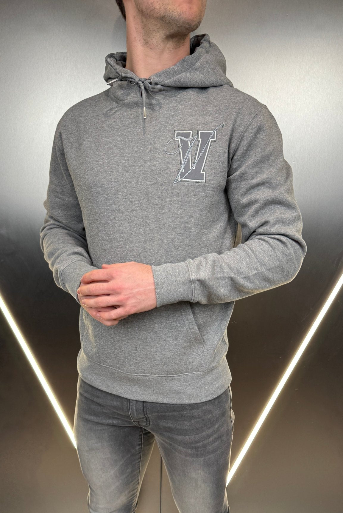 Varsity V2 Luxe Hoodie - Grey Marl - Vincentius