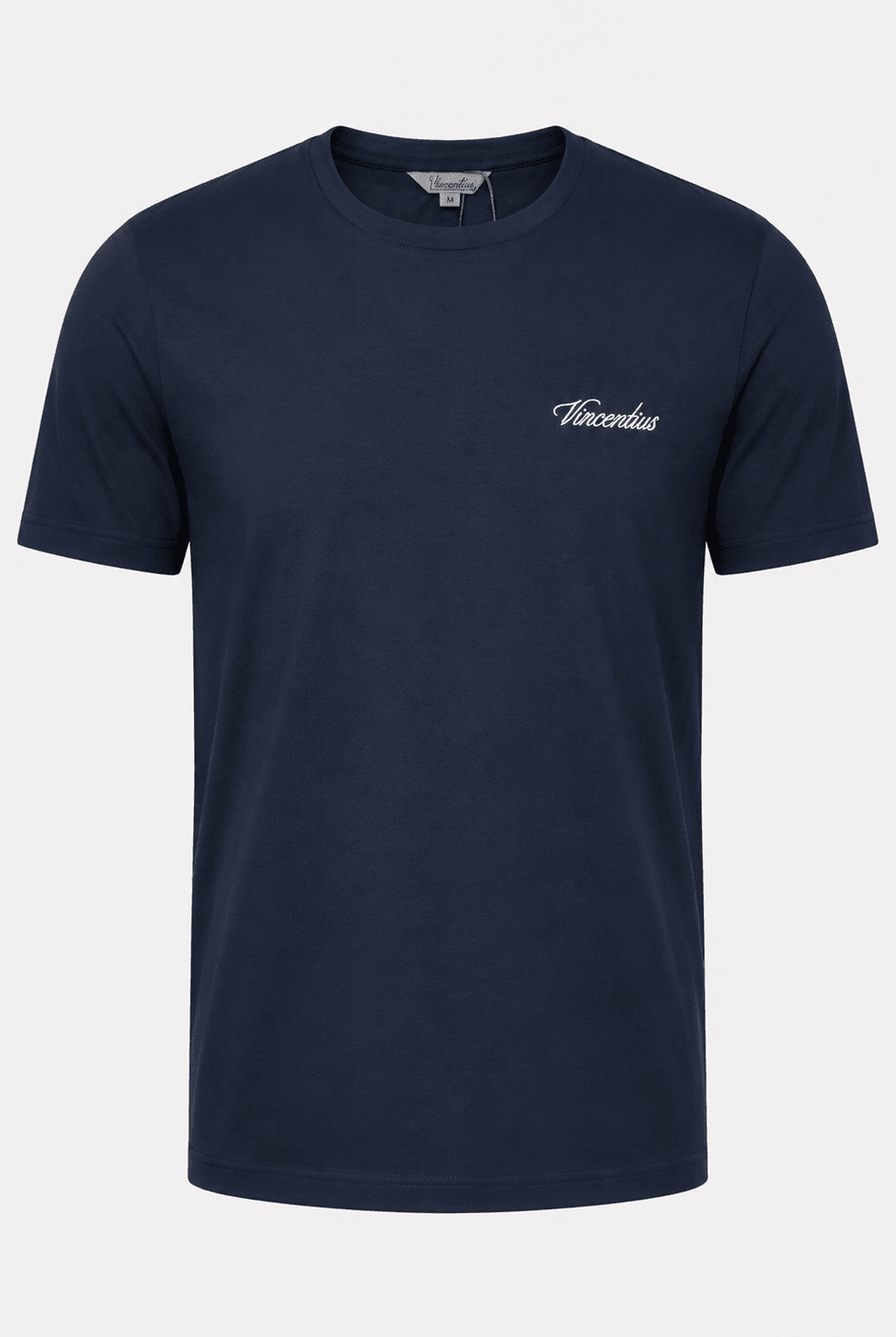 Vincentius Elegant Script T-Shirt - Navy - Vincentius