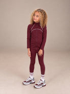 Active Legging - Burgundy/White - Vincentius