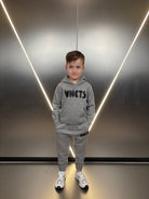 Boy's Bubble Embroidery Tracksuit - Grey Marl - Vincentius