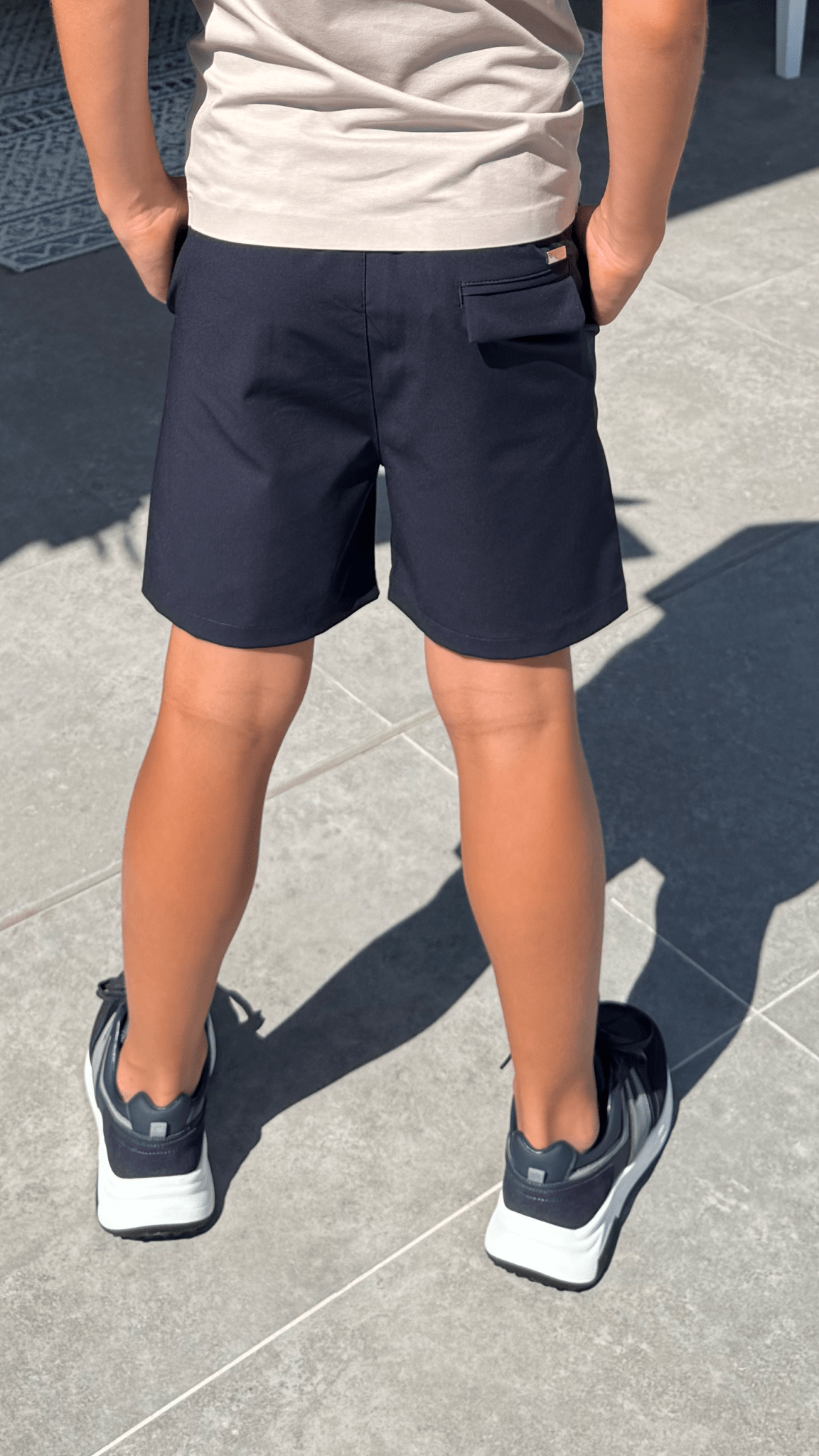Boy's Commuter Shorts - Navy - Vincentius