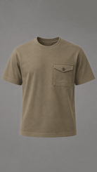 Boy's Luxury Pocket Logo T-Shirt - Mocha - Vincentius