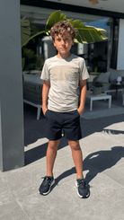 Boy's Luxury Vertex T-Shirt - Sand - Vincentius