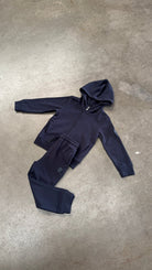 Boys Pique Zip Through Tracksuit - Navy - Vincentius