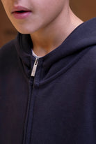 Boys Pique Zip Through Tracksuit - Navy - Vincentius