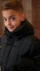 Boy's Premium Short Puffer - Black - Vincentius