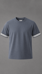 Boys Ribbed Cuff Ombre T Shirt - Vincentius